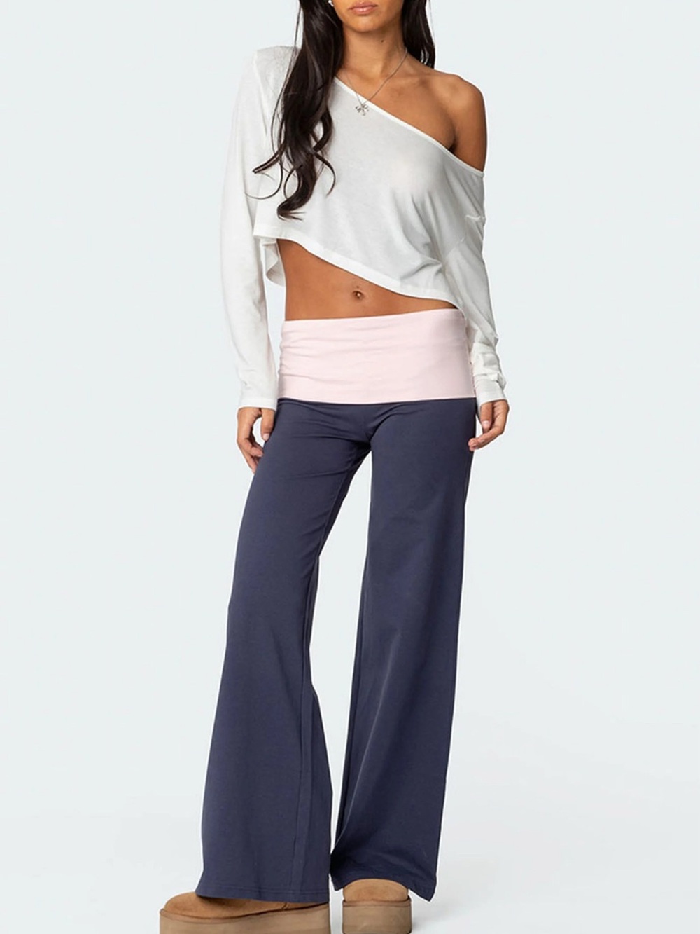 Edikted Wide Leg Pants